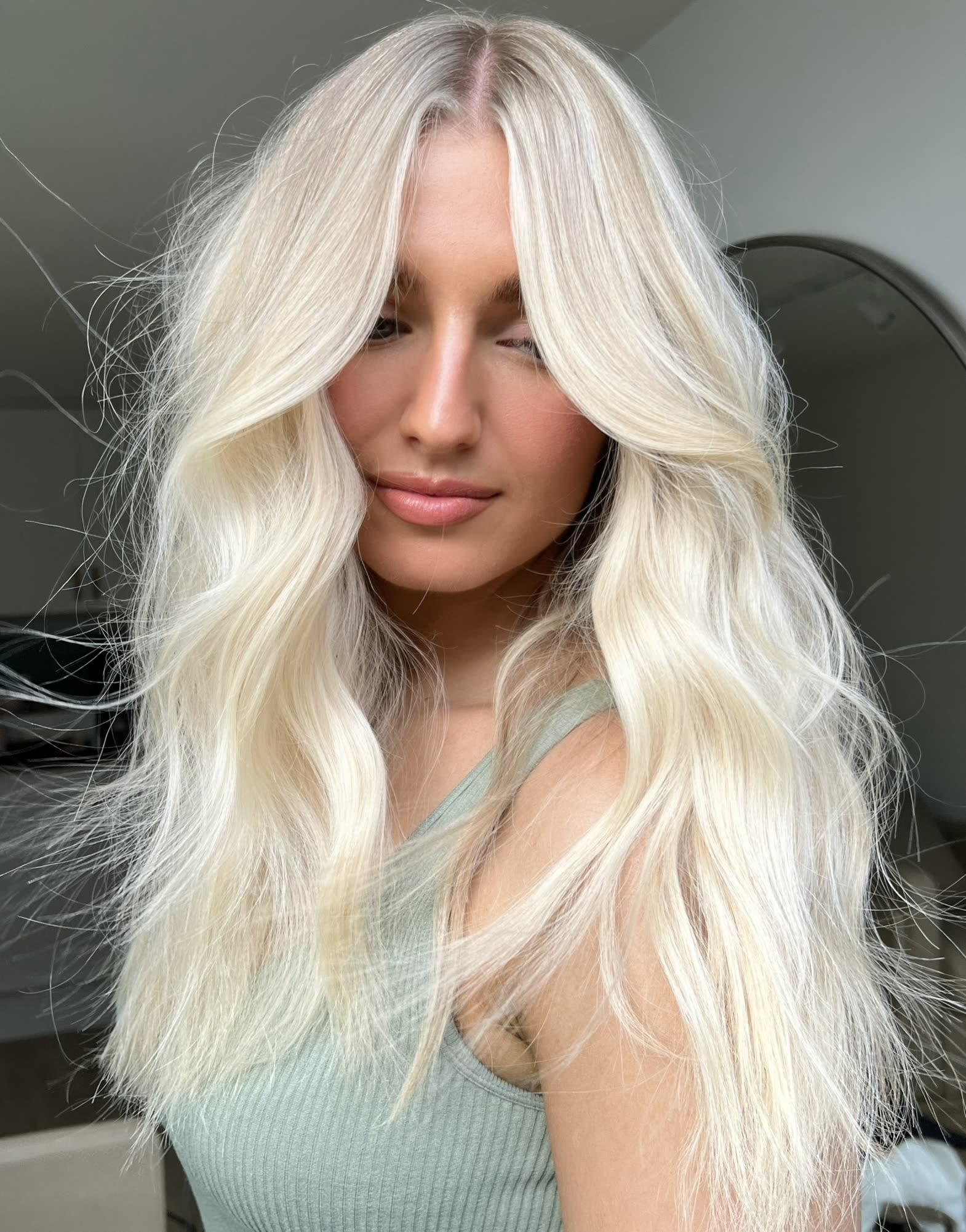 Bespoke blonde — platinum waves